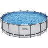 Bestway Piscina solo struttura grigio chiaro - 488x122 cm