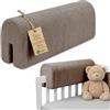 Totsy Baby Paracolpi lettino neonato antisoffoco 90 cm - Protezione schiuma per lettino fasciatoio e culla per i bordi del letto o della culla per bambini da 1 a 3 anni Velluto a coste Marrone