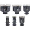 NBB 6pcs NBB Punta a tazza diamantata con M14, per foratura professionale a secco o ad umido su porcellana dura, ceramica, piastrelle, granito, marmo, per smerigliatrice angolare(PRO 20/25/35/45/60/68mm)