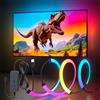 Lumtang Retroilluminazione per monitor PC da 32 pollici, striscia luminosa a LED RGBIC sincrona con colore dello schermo e musica per giochi, film, ecc, facile da usare senza fotocamera, controllo