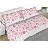 L'Emporio Casa Set Lenzuola Flanella Letto Matrimoniale 100% Caldo Cotone sopra 240x290 + sotto Angoli 160 a180x195 a 200 + 2 Federe 50x80 (Rosa Soft)