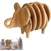 Helweet Sottobicchieri per Bevande, Sottobicchieri Bamboo, Sottobottiglia da Tavola, Proteggi il Tuo Desktop da Graffi o Rigature, Adatto per Bar, Sottobicchiere in bambù, 8 Pezzi