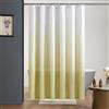 Furlinic Tenda da doccia in tessuto di poliestere antimuffa, impermeabile, lavabile in lavatrice, con 12 ganci, per bagno, da bianco a tortora, 180 x 200 cm.