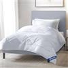 Dreamzie Piumino Letto Singolo Quattro 4 Stagioni 140x200 cm - Piumone Autunnale Invernale 140 x 200, Trapunta 200x140 Microfibra Sintetica, Bianco, Certificato Oeko-Tex