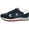 U.s.polo Assn. Scarpe U.S. Polo sneaker running Cleef 001A blu in pelle e nylon US23UP04 43