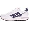 SUN68 Sneakers Uomo Niki Classic Pelle Bianco Nero Z33123 01