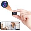 FJJVFF Telecamera Spia - Telecamera WiFi Interno 1080P Mini Telecamera Nascosta/Sorveglianza Esterna Ultra-Grandangolare Microcamera, con Rilevamento del Movimento, Visionare in Tempo Reale con l'APP Mobile