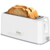 Solac - Tostapane Buon Giorno Double 1200W | 2 Fessure Lunghe | 6 Livelli di Tostatura | Sistema di Autocentraggio | Sollevamento Extra | Vassoio Raccoglibriciole | Alloggiamento Cavo
