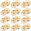 QUARKZMAN 25 Set Bottoni a Pressione per Cucire, 25mm Bottoni Automatici Metallo per Vestiti, Artigianato Fai-Da-Te, Oro