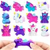 POPOYU 12 pezzi Unicorno Antistress Assortiti Squishy,Squeeze Toys Squishy Giocattoli per Bambini,Kawaii Mini Mochi Unicorno da Spremere Squishies per Bambini Regalini Festa Invitati Compleanno