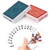 Aomaic 2 Mazzi Carte da Gioco,Professionali Plastica Impermeabile Carte Poker | Indice Regolare Playing Cards Poker Cards per Riunione di Famiglia Riunione di Amici Festa in Piscina