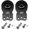 Nuofany Servo Saver in Alluminio 25T 3 Fori Regolabile Hi-Torque Servo Clacson Compatibile con 1/8 1/10 RC Car Crawler SCX10 Boat Capra TRX4 TRX6 RC Parti Barche