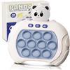 lttorjf Pop It Elettronico, Gioco Quick Push Bubble Game A Spinta Pop Squeeze Toys, Bambini Pulsante Puzzle Game Regalini Fine Festa Compleanno Fidget Toys Gioco Palmare Giocattolo Antistress (Panda)