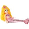 DODO D'AMOUR - Bambola di Stoffa Sirena - Peluche - 205572 - Colore Casuale - Doudou - Giocattolo per Bambini - Regalo - Gigante - Morbido - Rassicurante - 55 cm x 15 cm - A Partire dai 18 Mesi.