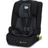 kk KinderKraft Kinderkraft SAFETY FIX 2 I-SIZE 76-150 cm Seggiolino Auto 9-36 kg isofix, Alzatina auto bimbi, Poggiatesta regolazione, Cinture di sicurezza, Facile da pulire, Nero