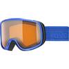 Uvex scribble LG, maschera da sci Unisex bambino, cobalt mat/lasergold-clear, one size