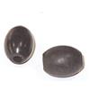 INNSPIRO Perline in corno barile nero diam. 8 x 13 mm. 50 u.
