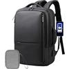 SACKTORLEX Zaino Ryanair 40x20x25 Zaino da Viaggio Aereo Bagaglio a Mano Borsa da Cabina Zaino per Uomo e Donna da Lavoro Viaggio Scuole Impermeabile Valigia Bagaglio con USB Charging (NERO, 20L)