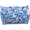 IBOAH Beauty Case Cotone Imbottito (Blu Scuro Fiori, M)