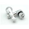 NAAA 2 x Moto Valvola angolare in alluminio argento 8,3 mm valvole valvola ad angolo