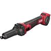 Flex Smerigliatrice dritta a batteria DGE 25 18.0-EC (senza batteria, numero di giri 4 livelli 10000/15000/2000/25000 1/min, tensione 18 V, collo lungo) 518867