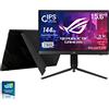 ASUS ROG Strix XG16AHP Portable Gaming Monitor 15.6 FHD 144Hz IPS NVIDIA G-SYNC compatibile, fold-out kickstand, USB Type-C, microHDMI, embedded ESS amplifier,ROG Tripod e sleeve