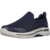 Skechers Togpath Sneaker da Uomo Go Walk Arch Fit, Blu Navy/Grigio, 9 X-Wide