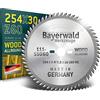 Bayerwald Werkzeuge Bayerwald, lama per sega circolare da banco HM, diametro 254 mm x 2,8 mm x 30 mm, denti alternati, fori di trascinamento combi, per Bosch GTS 10 e PTS 10