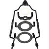 PATIKIL 8 9 10 11 Lampada Arpa Kit con Finestra, Regolabile Lampada Paralume Staffa Supporto con 3/8 IP E14 E26 E27 Light Base per Tavolo Da terra Lampada, Nero