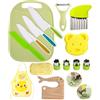 Azyvum 16PCS Coltelli da Cucina per Bambini Set Coltelli da Cucina in Plastica Colorati Coltello Bambini per Tagliare e Cucinare Verdura Frutta