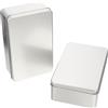 8 Scatole Di Latta Metalliche Rettangolari, 9.5x6x2.2 Cm – Contenitori Portatili Per Caramelle, Gioielli, Chiavi, Nero