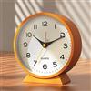 AYRELY® Sveglia analogica in metallo retrò con luce, Snooze silenziosa, senza ticchettio, funzionamento a batteria, per bambini, camera da letto, soggiorno, orologio da tavolo per decorazione del
