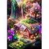 MEIYUDA 5D Diamond Painting Kit Completo Foresta Fantastica, Pittura Diamante per Bambini Diamond Painting Paesaggio, Fai-da-te Diamond DIY Strass Ricamo a Punto Croce Decorazione per Casa 30x40cm