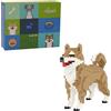 Larcele 814 Pezzi Set di Costruzioni Micro Cane Mattoncini da Costruzione KLJM-02 (Shiba Inu Maschio)