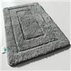 KARAT Tappeto da bagno Atlantis, extra soffice e ad asciugatura rapida, con retro antiscivolo, tappetino da bagno (grigio scuro, 40 x 60 cm)