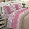 BANZAII TEXTILE INNOVATOR ONLINE Banzaii Completo Lenzuola Invernale Felpate in Flanella Anti-Pilling 100% Cotone Matrimoniale (per Materasso 160/170 cm, Altezza Fino a 35 cm) Dalila Rosa