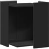 vidaXL Recinto per Lettiera per Gatti Nero 60x40x40 cm in Truciolato, mobili per lettiera per Gatti, mobili per lettiera, mobiletto per lettiera per Gatti