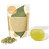 JAPANESE GREEN TEA CO. Genmai Matcha - Premium Japanese Green Tea With Brown Rice and Matcha - Fukamushi Sencha - Deep Steam Tea - From Arahataen Green Tea Farms - Low Caffeine Tea