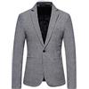 MANYMANY Giacca da Uomo Scozzese Scozzese in Tweed Giacca da Uomo Classica con Risvolto Classico a Quadri con Un Bottone Cappotto Sportivo