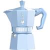 Bialetti caffettiera Moka Exclusive Light Blue da 3 tazze