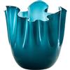 Venini vaso Fazzoletto Opalino orizzonte interno lattimo Ø13.5cm