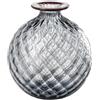Venini vaso Monofiore Balloton uva filo rosso medio Ø18xH20,5cm