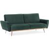 Bizzotto divano letto Johnny in velluto verde scuro