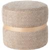 L'Oca Nera pouf rotondo rosa Ø40x35cm