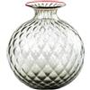 Venini vaso Monofiore Balloton talpa filo rosso extra small Ø11xH12,5cm