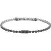 NADIR Bracciale unisex Marlù 33BR0036N-S catena tennis con zirconi neri 4mm