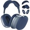MMOBIEL Custodia in Silicone per AirPods Max Cuffie Custodia in Silicone per Cuscinetti Auricolari, Copri i Padiglioni Auricolari, Copri Fascia - Protezione Morbido Antigraffio - Blu