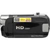 Yctze Fotocamera Digitale D90 1080P 16MP con Schermo Ruotabile da 2,4 Pollici, Videoregistratore HD con Zoom 16X, Luce di Riempimento e connettività USB (BLACK)
