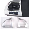 XUKEY Chrome Volante Trim Copertura Sticker Per Golf 6 Passat CC Jetta Eos Tiguan Touran Guarnire Lunetta Decorazione Interni Auto Styling