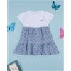 Prénatal Abito bimba bicolor bianco/blu farfalle